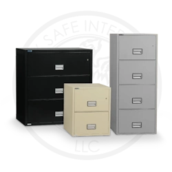 Fireproof file cabinets and safes for protecting important documents